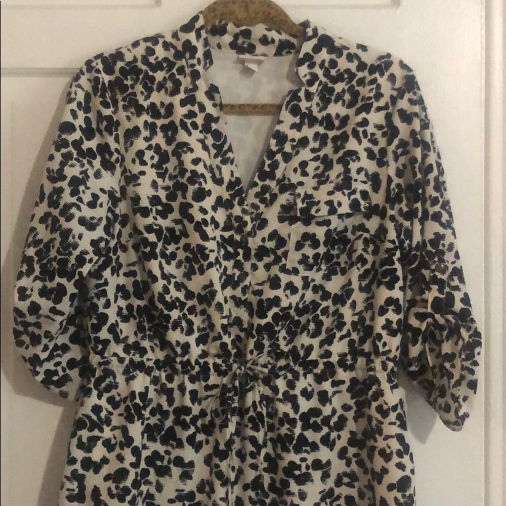 Animal print dress